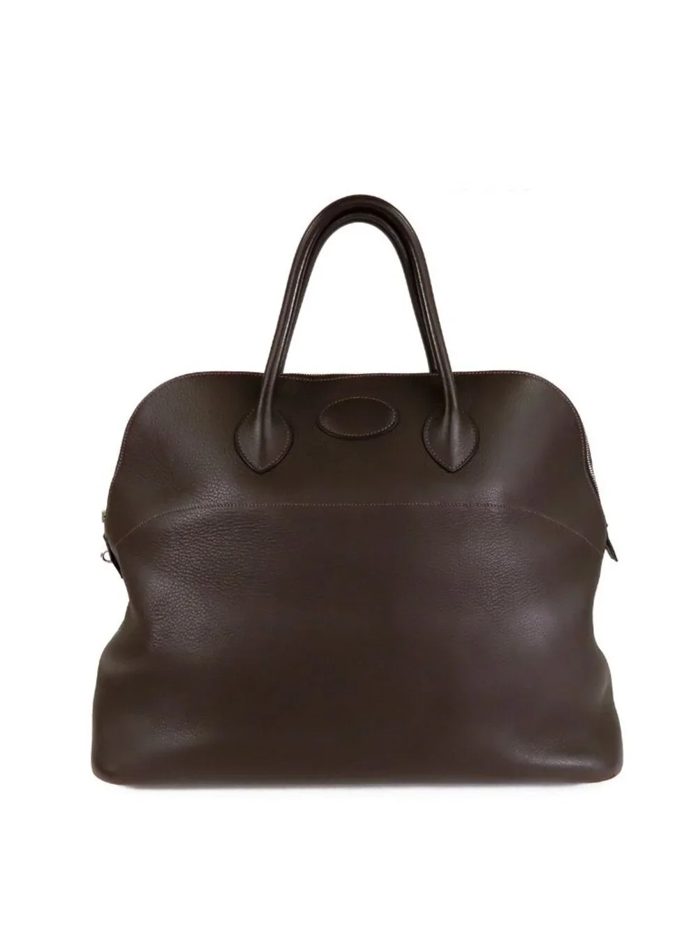 Hermes Bolide 45 Ebene Silver Taurillon Boston Bag